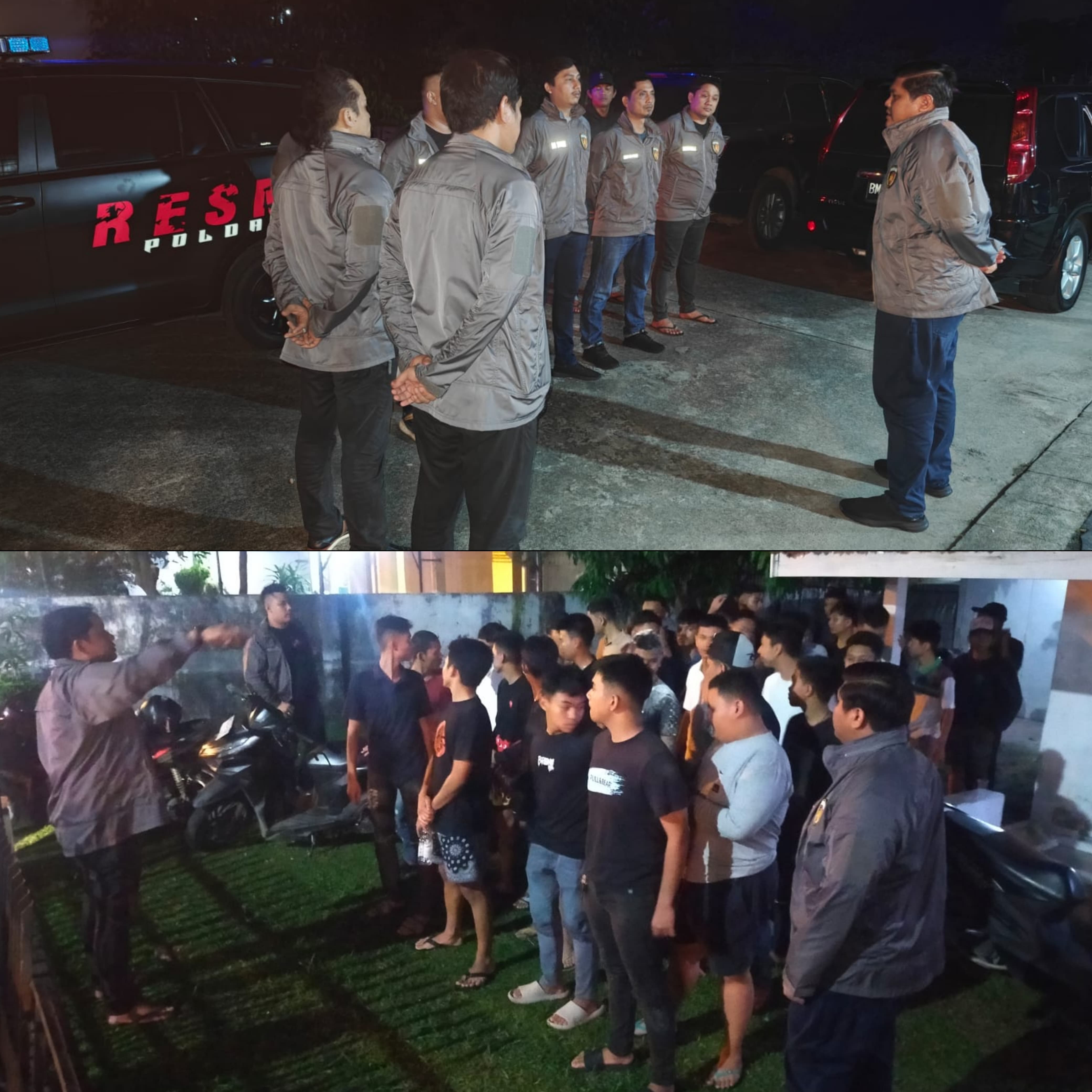 KEGIATAN BLUE LIGHT RESMOB JATANRAS POLDA RIAU DENGAN SASARAN KELOMPOK GENG MOTOR YANG DIDUGA MELAKUKAN AKSI KRIMINAL DI KOTA PEKANBARU